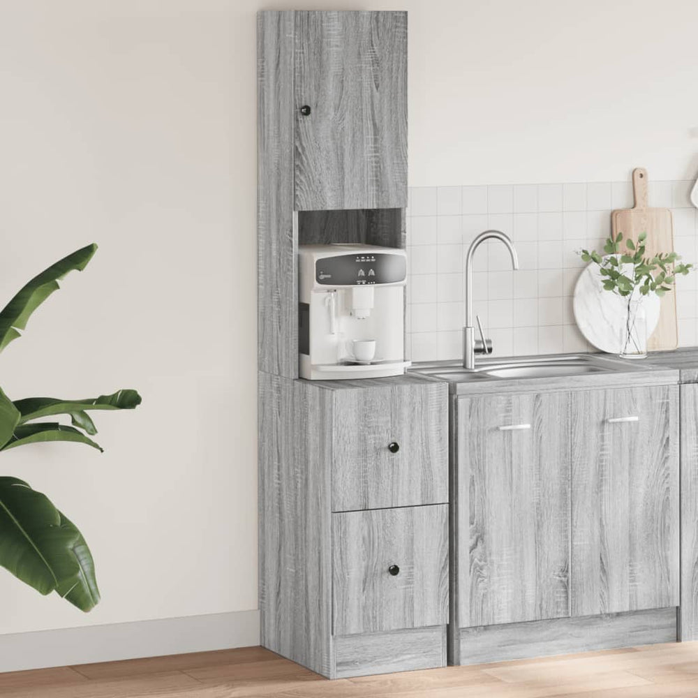 Küchenschrank Grau Sonoma 35x50x180 cm