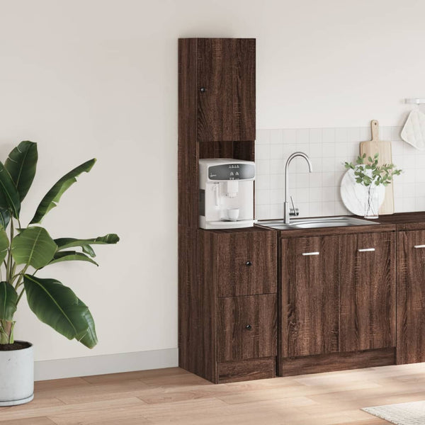 Küchenschrank Braun Eichen-Optik 35x50x180 cm