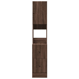 Küchenschrank Braun Eichen-Optik 35x50x180 cm