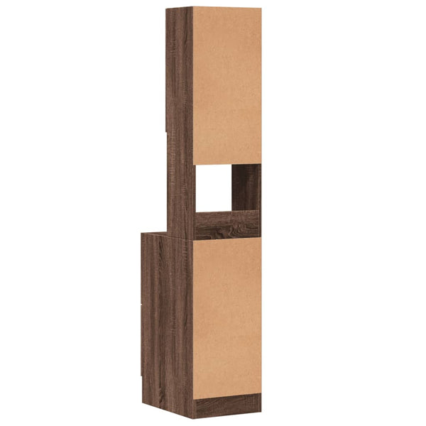 Küchenschrank Braun Eichen-Optik 35x50x180 cm