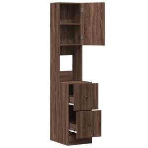 Küchenschrank Braun Eichen-Optik 35x50x180 cm