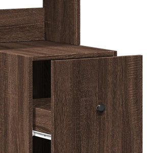 Küchenschrank Braun Eichen-Optik 35x50x180 cm