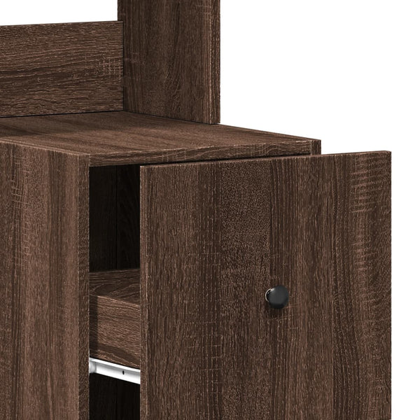 Küchenschrank Braun Eichen-Optik 35x50x180 cm