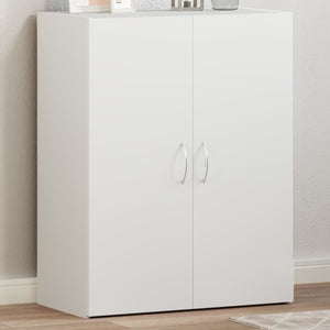 Weißer Aktenschrank Holz 60x77,5 cm