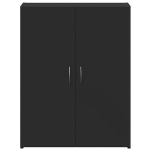 Aktenschrank Schwarz Holzwerkstoff 60x32x77,5 cm