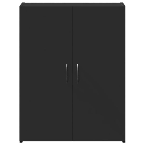 Aktenschrank Schwarz Holzwerkstoff 60x32x77,5 cm