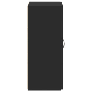 Aktenschrank Schwarz Holzwerkstoff 60x32x77,5 cm