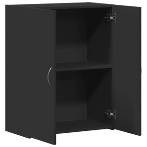 Aktenschrank Schwarz Holzwerkstoff 60x32x77,5 cm