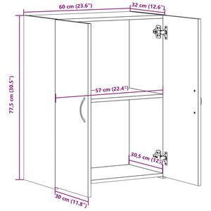 Aktenschrank Sonoma Eiche 60 cm