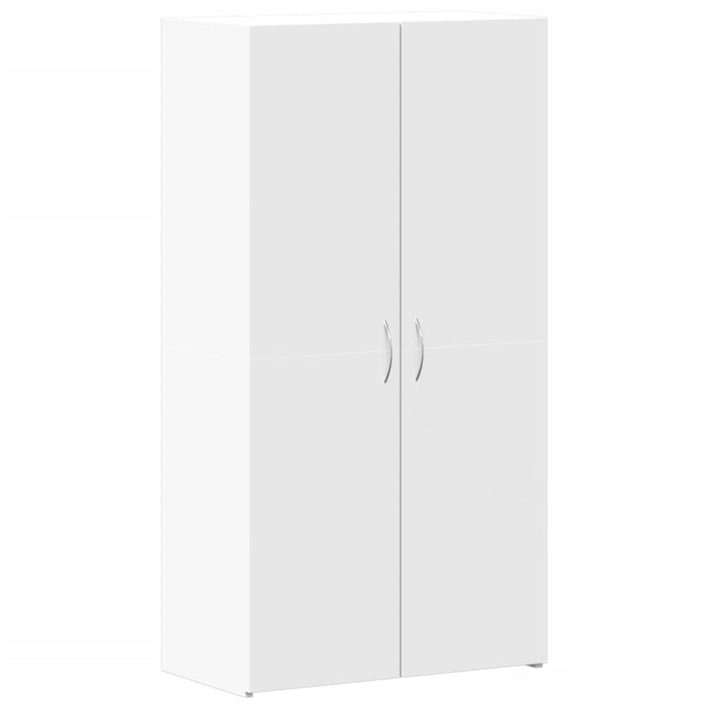 Weißer Holz Aktenschrank 60x32x115 cm