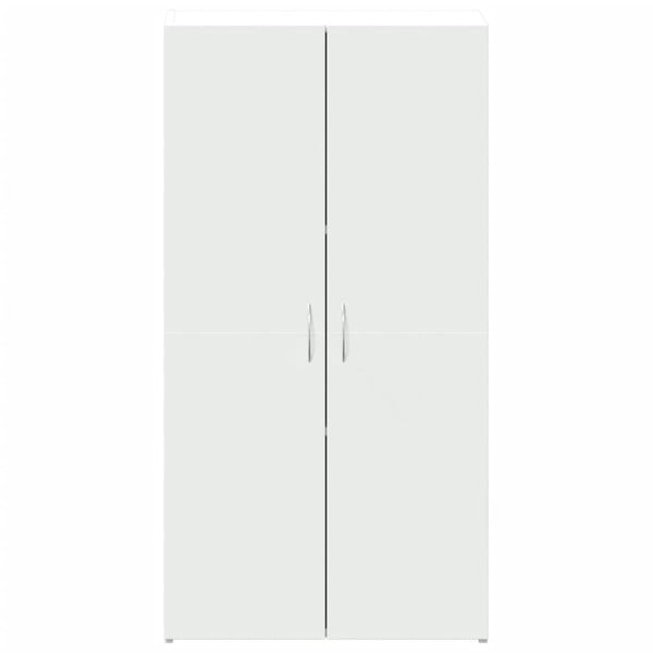 Weißer Holz Aktenschrank 60x32x115 cm