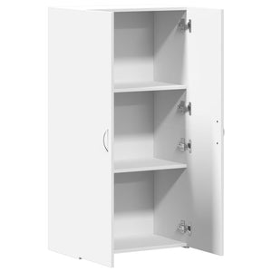 Weißer Holz Aktenschrank 60x32x115 cm