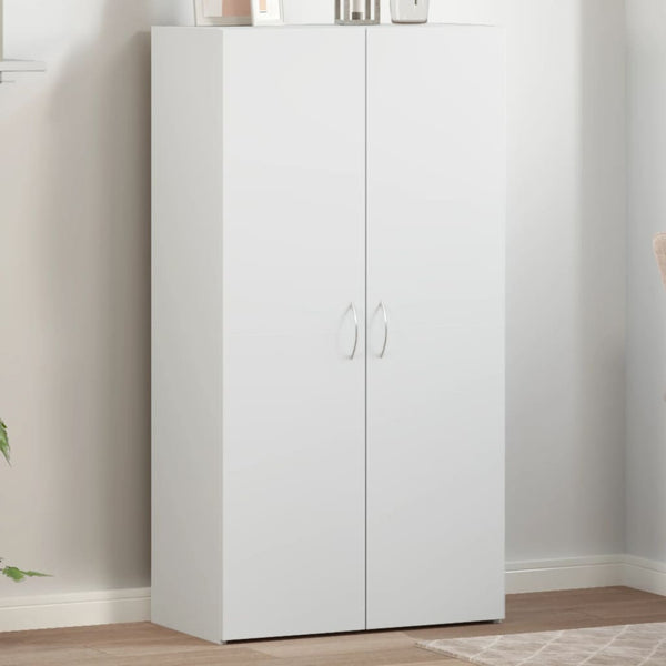 Weißer Holz Aktenschrank 60x32x115 cm