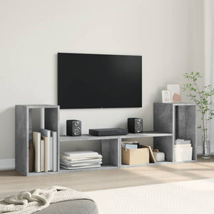 TV-Schränke, Betongrau, 75 cm, 2er-Set