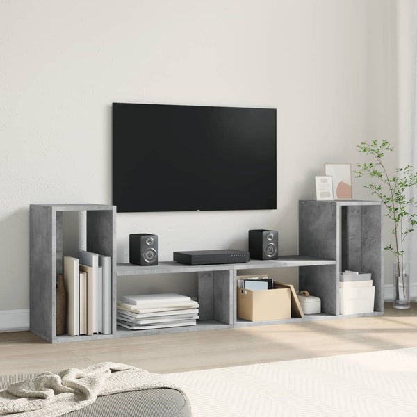 TV-Schränke, Betongrau, 75 cm, 2er-Set