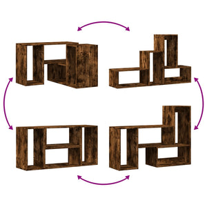 TV-Schrank Räuchereiche 75 cm, 2er-Set