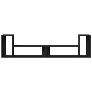 TV-Schränke Schwarz Holz 100x30x50 cm, 2er-Set