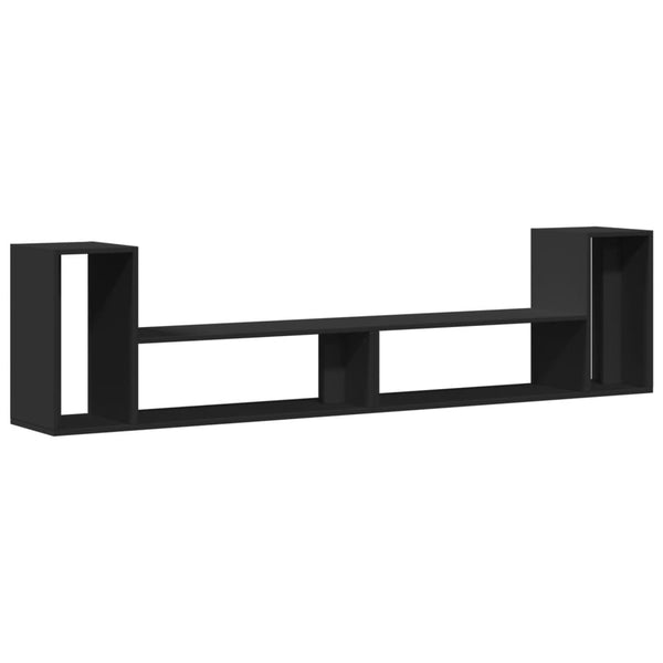 TV-Schränke Schwarz Holz 100x30x50 cm, 2er-Set