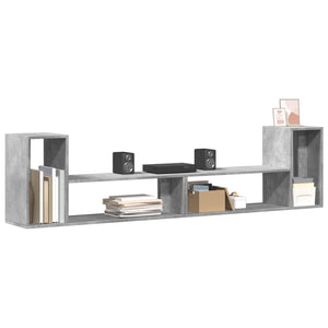 vidaXL Meubles TV 2 pcs Gris béton 100x30x50 cm Aggloméré