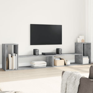 vidaXL Meubles TV 2 pcs Gris béton 100x30x50 cm Aggloméré