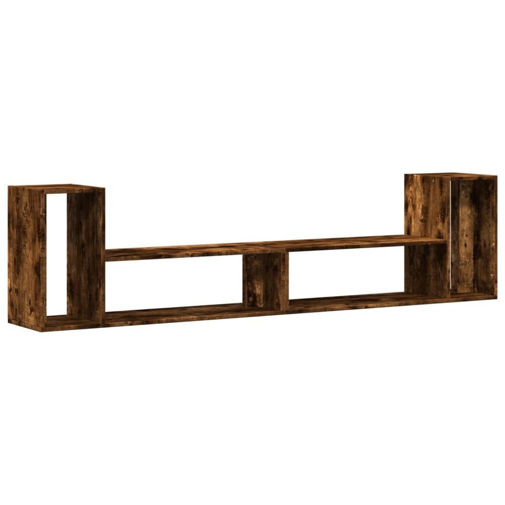 vidaXL Meubles TV 2 pcs Chêne fumé 100x30x50 cm Bois d'ingénierie