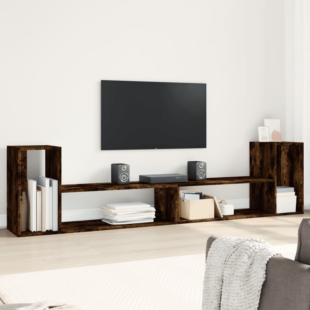TV-Schränke Räuchereiche, 2er Set