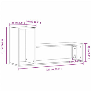 TV-Schränke Grau Sonoma 100x30x50cm, 2er-Set