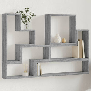 Graues Wandregal Sonoma, 96 cm
