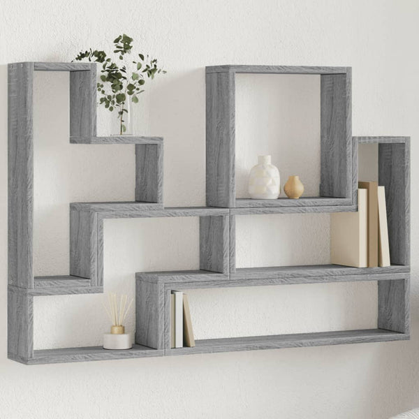Graues Wandregal Sonoma, 96 cm