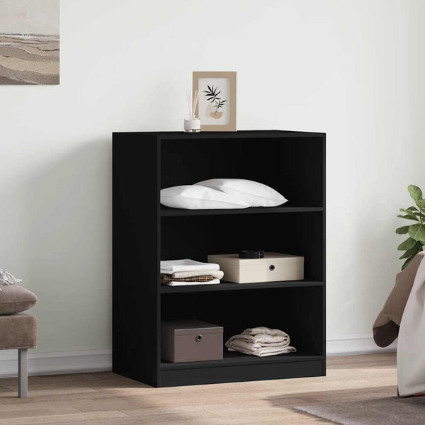 Schwarzer Kleiderschrank 77x48x102 cm