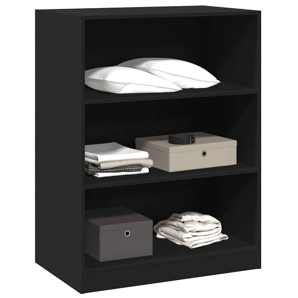 Schwarzer Kleiderschrank 77x48x102 cm