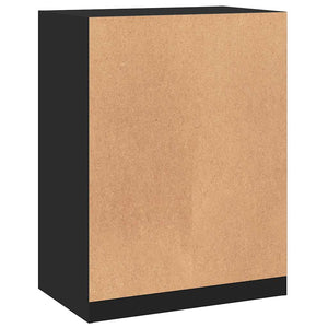 Schwarzer Kleiderschrank 77x48x102 cm
