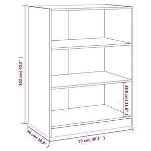 Schwarzer Kleiderschrank 77x48x102 cm