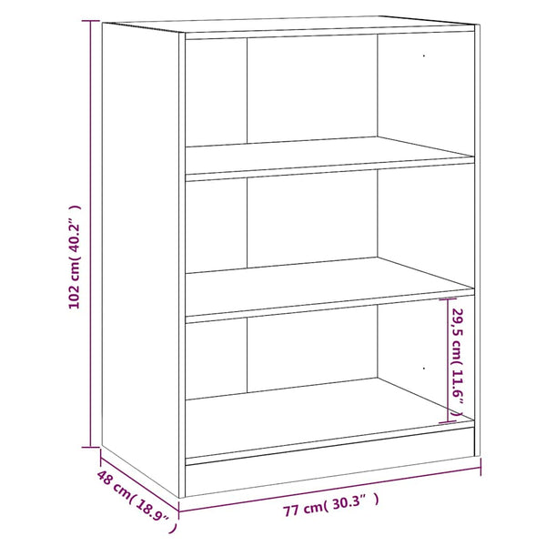 Schwarzer Kleiderschrank 77x48x102 cm