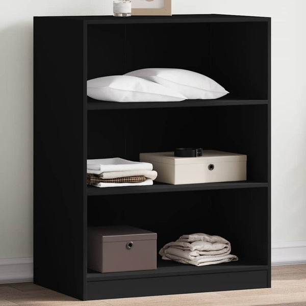 Schwarzer Kleiderschrank 77x48x102 cm