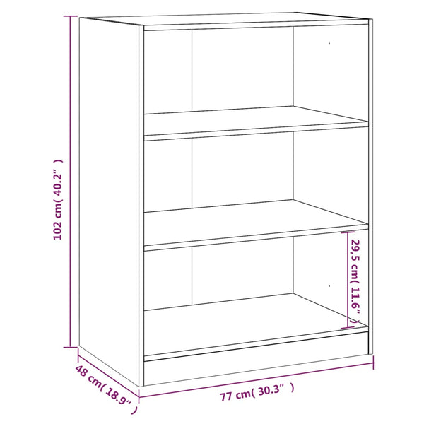 Kleiderschrank Räuchereiche 77x48x102 cm