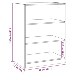 Kleiderschrank Braun Eichenoptik 77x102 cm