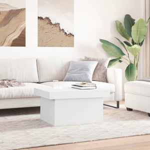 Weißer Couchtisch 80x55 cm