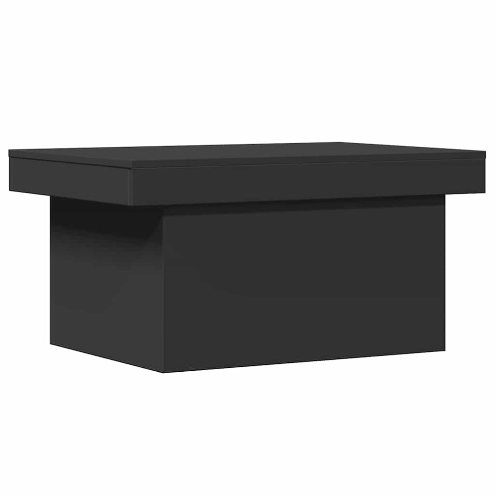 Schwarzer Couchtisch 80x55 cm