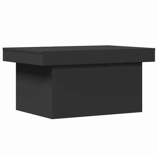 Schwarzer Couchtisch 80x55 cm