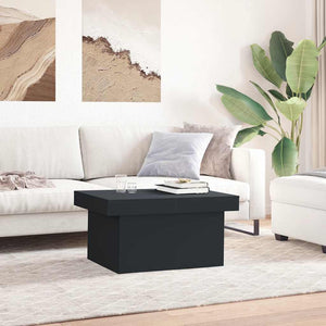 Schwarzer Couchtisch 80x55 cm