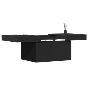 Schwarzer Couchtisch 80x55 cm