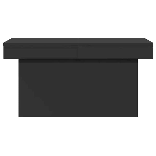 Schwarzer Couchtisch 80x55 cm