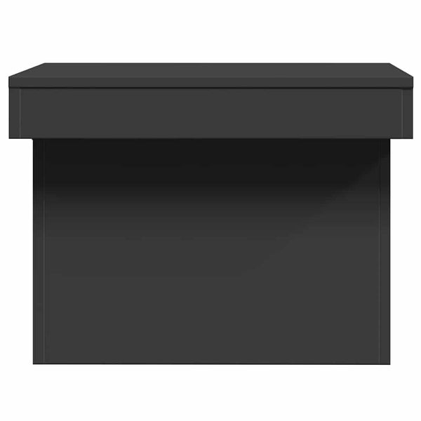 Schwarzer Couchtisch 80x55 cm