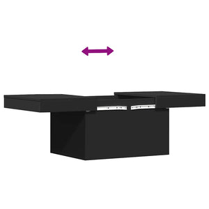 Schwarzer Couchtisch 80x55 cm