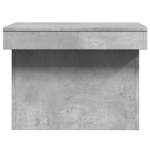 Betongrauer Couchtisch 80x55 cm