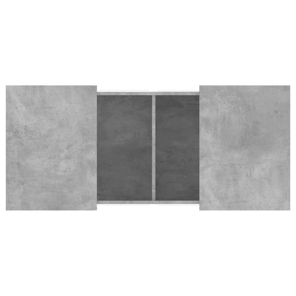Betongrauer Couchtisch 80x55 cm