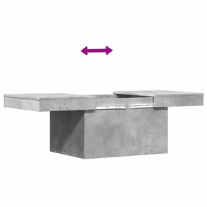 Betongrauer Couchtisch 80x55 cm