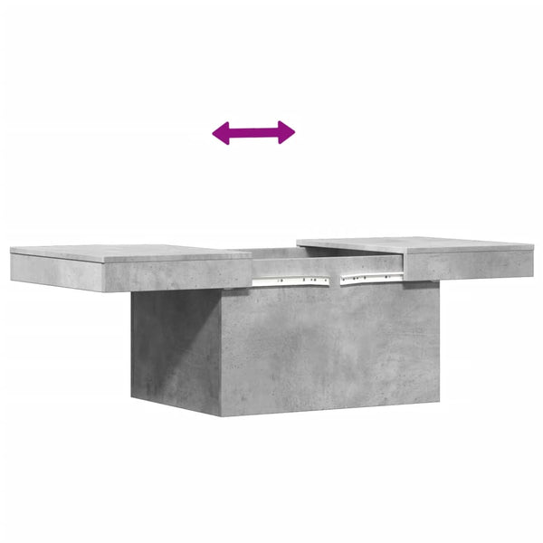 Betongrauer Couchtisch 80x55 cm