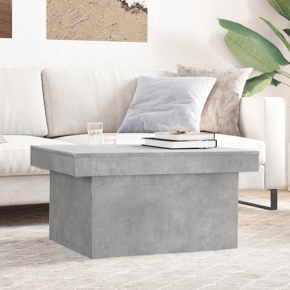 Betongrauer Couchtisch 80x55 cm
